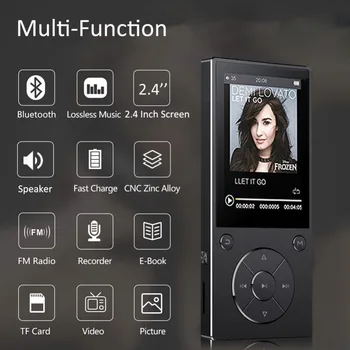 Pôvodné HIFI Lossless Hudba MP3 Prehrávač S Bluetooth 2,4