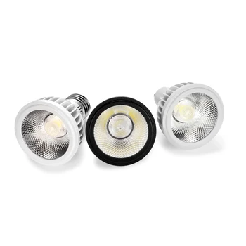 Nové LED Spotlight GU10 E27 GU5.3 MR16 15W PAR20 Stmievateľné 110V 220V Lampa Black White Vzhľad Stropu stolná Lampa