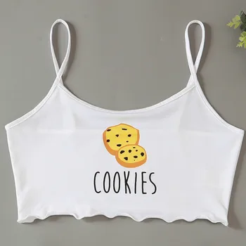 Sleepwear Roztomilý Cookies Tlač Pyžamá pre Ženy Pyžama Nastaviť Sladké, T Košele a Šortky v Lete Pijama