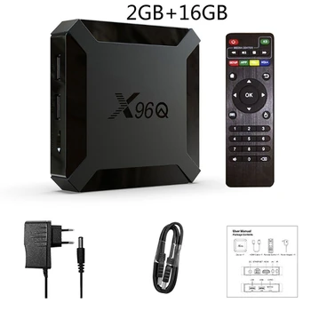 X96Q Smart TV BOX A roid 10.0 Allwinner H313 Quad Core 2 GB, 16 GB 4K Set-Top-Box