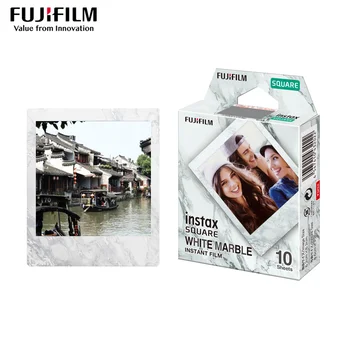 Original Fujifilm Instax Námestie Okamžité biele hrany Film 10 až 100 Listov pre Fuji SQ10 6 20 SP2 Hybrid formát kamery