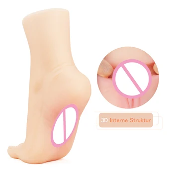 3D Pošvy Nohy Kati sexuálnu Hračku Pre Mužov Masturbácia Realistickej Foot Fetish Hračka Silikónové Lifesize Ženské Nohy Kati