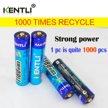 KENTLI 8pcs bez pamäťového efektu 1,5 v 1180mWh AAA polymer lithium li-ion nabíjateľné batérie aaa batérie, teplomer
