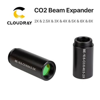 Cloudray CO2 laser 10600nm Laserový Lúč Expander 2X 2,5 X 3X 4X Galvanometer Laserové Značenie Šošovky Optika Lúč Rozbaliť