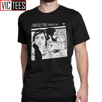 Infikovaný Mládež Posledný Z Nás Mužov Prispôsobený Vlastné Logo T Shirt Ellie Svetlušky Joel Tlou Hra Tričko Bavlna