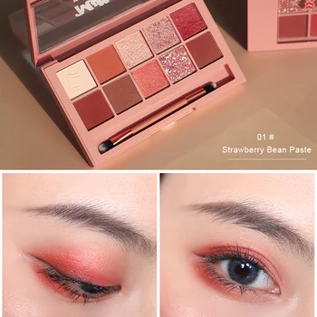 2019 Kozmetika 10 Farieb Eyeshadow Palety Trblieta Matný Make-Up Oči Krásy Nástroj