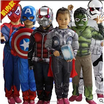 Deti Halloween Thor Kostýmy pre Deti Cosplay Fantasia, Karneval, Vianočné Purim sprievod Maškaráda party šaty