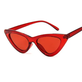 Dámske Módne Mačka Očí, slnečné Okuliare, Luxusné Značky Dizajnér Módny Úzky Trojuholníkové Sklá Malé Retro slnečné Okuliare Dámy Oculos