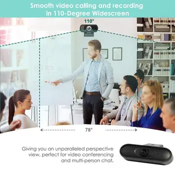 Webkamera Hd USB Kameru Otočná Video Nahrávanie Kamera Full Hd 1080p Webová Kamera S Mikrofónom Web Kamera Na Počítač