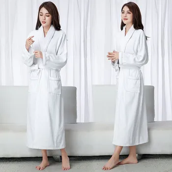 Sleepwear Bavlna Odev Nightgown Kimono Vaňa Toweling Terry Domáce Oblečenie Župan Ženy Župane Domáce Oblečenie