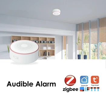 Bezdrôtové Anti-Zlodej Alarm Horn APLIKÁCIE Smart Control Akustický Vizuálne Prepojenie Reproduktorov pre Domáce ZigBee Detektor