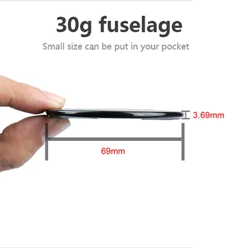 Ultra-Tenké, Vodotesné Mini Bezdrôtové Nabíjanie Pad Qi Rýchlo, Bezdrôtová Nabíjačka pre Samsung Poznámku 10 9 8 S9 Plus iPhone 11 Pro XR X XS