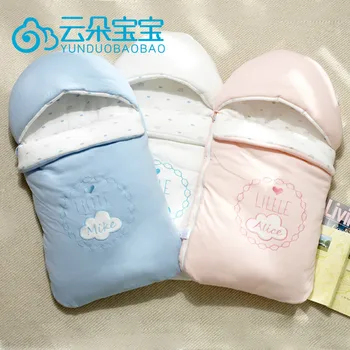 Dieťa spací vak na obálke pre neonate čistej bavlny novorodenca dieťa zabalené cocoon v zime kočík, taška môžete vyšívať meno