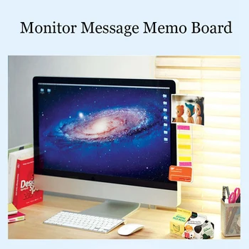 Prenosné Akryl Monitor Správu Memo rade na lístok s poznámkou Transparentné Názov Karty Telefónu Držiteľa Office Desktop Skladovanie kancelárske potreby