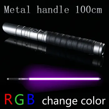 RGB Star Lightsaber Lk Light Saber Force FX Ťažké Súboje Stick FOC Zamknúť Kov Rukoväť Meča Zmeniť Farbu Darček