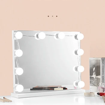 Tri-tón žiarovky zrkadlo predné svetlo toaletný stolík na starostlivosť o oči vyplniť svetlo make-up zrkadlo domov usb model make-up studio svetlo