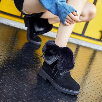 Klin kožené čižmy dámske zimné topánky 2019 zimné topánky dámske Ošípaných Split platformu dámy topánky YIDALILAOYECHE