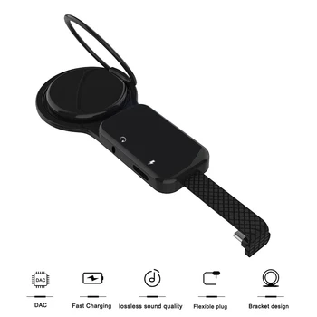 Typ C Pre 3,5 mm alebo Typ C Slúchadlá Slúchadlá Káblom Audio Adaptér Nabíjací Konvertor pre Xiao Huawei Mate 10 Pro Telefón Android