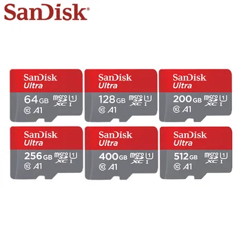 SanDisk 400GB Micro SD Karty 200GB 256 GB Pamäťová Karta 128 GB TF Karta 64 GB SDHC 16GB 32GB UI Až Do 100MB/S C10 A1 Reálne možnosti