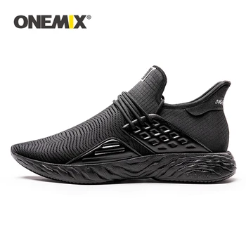 ONEMIX Originálne Tenisky pre Mužov Bežecká Obuv Black Veľká Veľkosť 47 Bežné Ľahký Muž Vonkajšie Tréning Jogging Vychádzkové Topánky