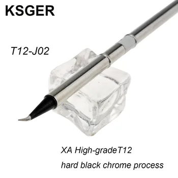 KSGER T12-J02 High-grade T12 STM32 OLED/LED Spájkovacie Stanice Čierna DIY Zváranie Tipy Spájkovačka Pre FX9501 7S Taveniny Cínu