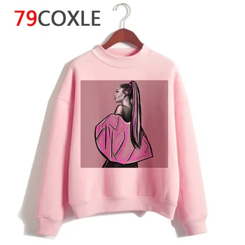 Ariana grande hoodie 7 krúžky žien nové módne kórejský zábavné Bežné Mikina streetwear ulzzang 90. rokov Grafickým kapucňou Nadrozmerné