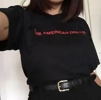 Americký Sen 1931 T-Shirt Ženy Unisex Móda Oblečenie Bavlna Bežné tričko Tumblr Grafické tees topy