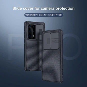 Pre Huawei P40 Pro+ Plus Prípade NILLKIN CamShield Pro Prípad, Posuňte Fotoaparát Ochranu Súkromia Zadný Kryt Na Huawei P40 Pro+
