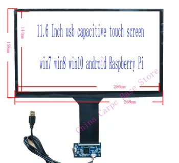 10.1/11.6/13.3/15.6 Palec USB Kapacitný Dotykový Displej Snímač Digitalizátorom. Mult Prsty Raspberry Pi Win7 8 10 ILI2511 Strane Spisovateľ