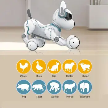 RCtown Diaľkové Ovládanie Smart Kúsok Robota Psa Raného Vzdelávania Napodobniť Tancujúci Robot Hračka Pre Psa Napodobňujú Zvieratá, Tanec Hračka #X0706
