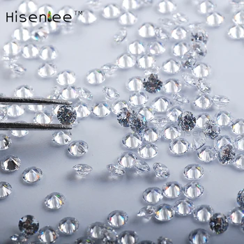 Vysoká kvalita AAA 1000 white crystal 1.0-1.9 mm cubic zirconia okrúhly rez voľné gem mini drahokamu DIY nechtov umenie dekorácie