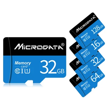 Skutočná Kapacita Mikro SD Pamäťovú Kartu 128 gb kapacitou 64GB SDXC Kartu Microsd 32 GB, 16 GB 8 GB SDHC TF C pre Mobilný Telefón, Fotoaparát darček Adaptér