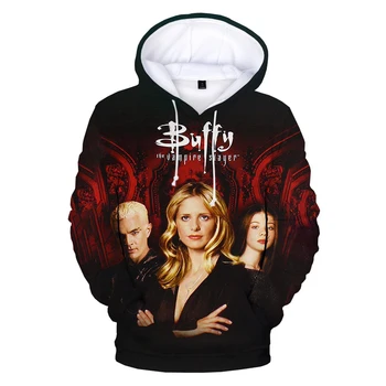 2021 Buffy the Vampire Slayer, Mikiny Muži/Ženy Zábavné Unisex Harajuku Bežné Pulóver Nadrozmerná 3D Tlač Hoodies
