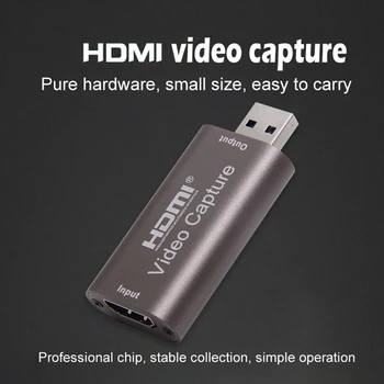 Mini HD 1080P 60fps Video Capture Karta, USB 3.0, HDMI, Video Grabber, Záznam, Pole pre PS4 Hry Fotoaparát Nahrávanie Live Streaming