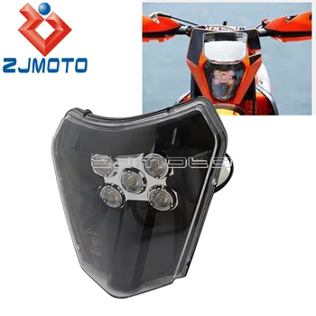 Pre 200 300 350 690 V XC-F-XC-W Šesť Dní TPI Enduro Motocross Nahradiť LED Reflektor DRL HI/LO Lúč E-Známky E8