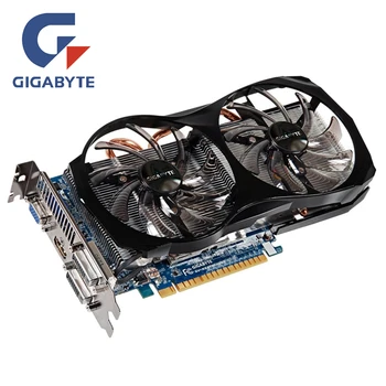 Grafická Karta GIGABYTE GTX650Ti 2GB 128Bit GDDR5 GPU Grafickej Karty NVIDIA Pôvodné Geforce GTX 650 Ti 2GD5 VGA GV-N65TOC-2GI