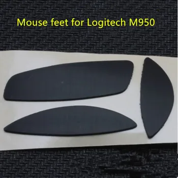 2 sady/pack TPFE myši korčule myši nohy pre Logitech M950 výmenu myši kĺže hrúbka 1,0 mm