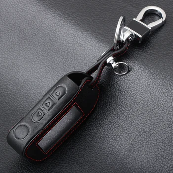 A93 Keychain Kožený Kryt Tlačidla Prípade Prefekt Pre Starline A93 Dve Spôsobom, Auto Alarm, Diaľkové ovládanie A63 LCD Vysielač