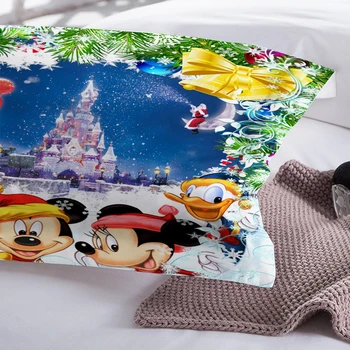 Disney Karikatúry posteľná bielizeň Nastaviť 3D Mickey Vianočné Perinu Twin Plný Kráľovná Kráľ Dekoratívne Deti bedlinen