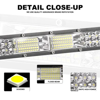 ANMINGPU Slim Offroad LED Panel 12V 24V Reflektor Led Svetlo Bar 10