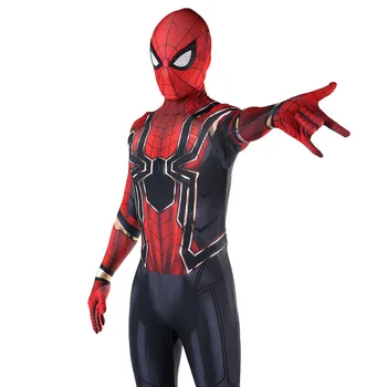 Iron Man SpyBoy Cosplay Kostým 3D Vytlačené Lycra Spandex návrat domov Halloween Kostým Kombinézach Kombinézu Pre Mužov/Ženy/Deti