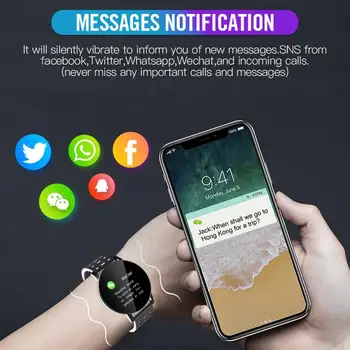Móda Smart Hodinky 2020 pre Mužov a Ženy, Športové Hodinky Krvný Tlak Smartwatch Fitness Tracker WhatsApp Digitálne Náramkové hodinky