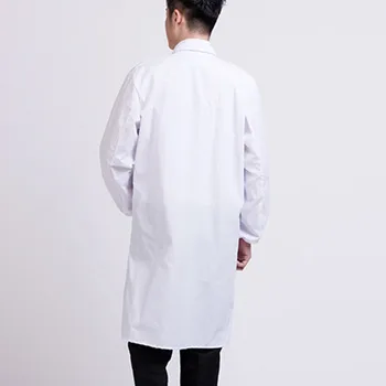 Biela laboratórny Plášť Lekár Nemocnice Vedec Škole Maškarný Kostým pre Študentov, Dospelých, K2