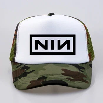 Móda Nine Inch Nails rock šiltovku Muži/Ženy vytlačiť list klobúky Chladné letné Ôk siete Trucker Spp Otec Klobúk