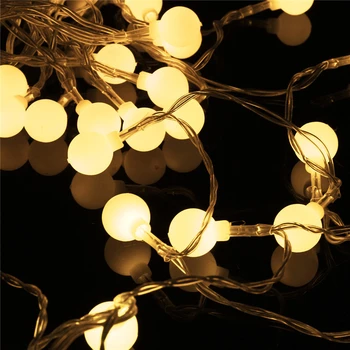 10M 100LED Loptu String Vianočné Svetlá Žiarovka Exo Girlandy Vonku Na Dovolenku Svadobné Domov Nový Rok Dekor Lampa Decoracao