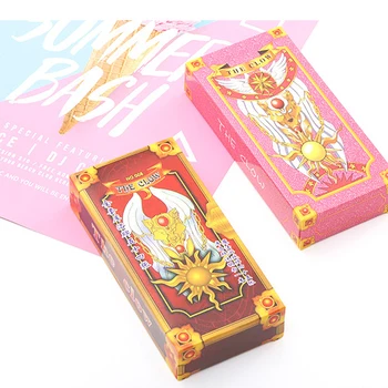 1 Nastavte Anime Sakura Cardcaptor Clow Karty Cosplay Prop KINOMOTO SAKURA Karty Dúfam, že Karty Cardptor Sakura Karty Tarot Anime Periférie