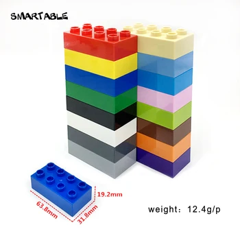 Smartable Veľké Tehly 2x4 Stavebné Bloky Súčastí Kompatibilné Duplo Kreatívne Hračky Pre Deti Nízky Vek Darček 20pcs/Set