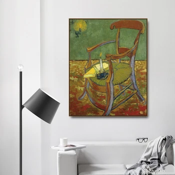 Laeacco Plátno olejomaľba《Gauguin je stoličky》Van Gogh obrázok Plagátu Obrázok na Stenu Dekor Moderných Domov Obývacej miestnosti Dekorácie