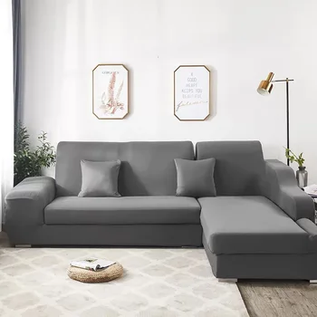 14 farbu, jednofarebné rohová sedačka sa vzťahuje na obývacia izba pružný spandex poťahy gauči kryt úsek Lehátko Longue gauč uterák