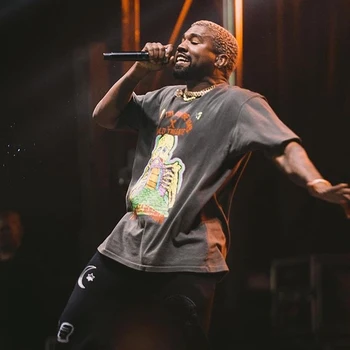 Kanye West Lebka Voľné Bežné Mužov a Žien Tshirts Harajuku Nadrozmerná O Krk Krátky Rukáv Hip Hop T Shirt Streetwear Tees